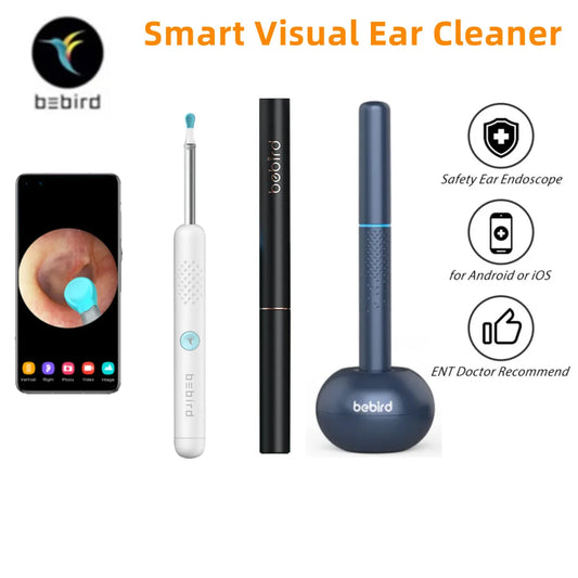 Bebird R1+ R3 T15 M9S Smart Visual Ear Cleaner Otoscope Minifit With 3.5mm  Ear Camera Ear Wax Remover Kit For Ear Health Care